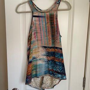 Doily back tank top